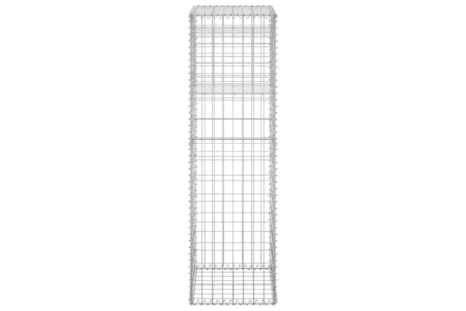 vidaXL 151263 Gabion Basket Posts 2 Pcs 40x40x140cm Iron-5