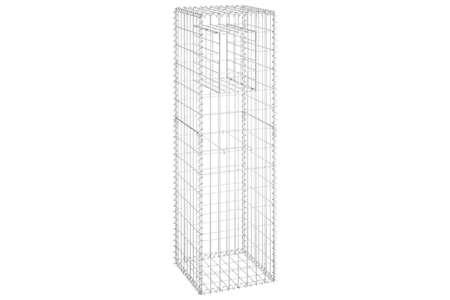 vidaXL 151262 Gabion Basket Post 40x40x140cm Iron-2