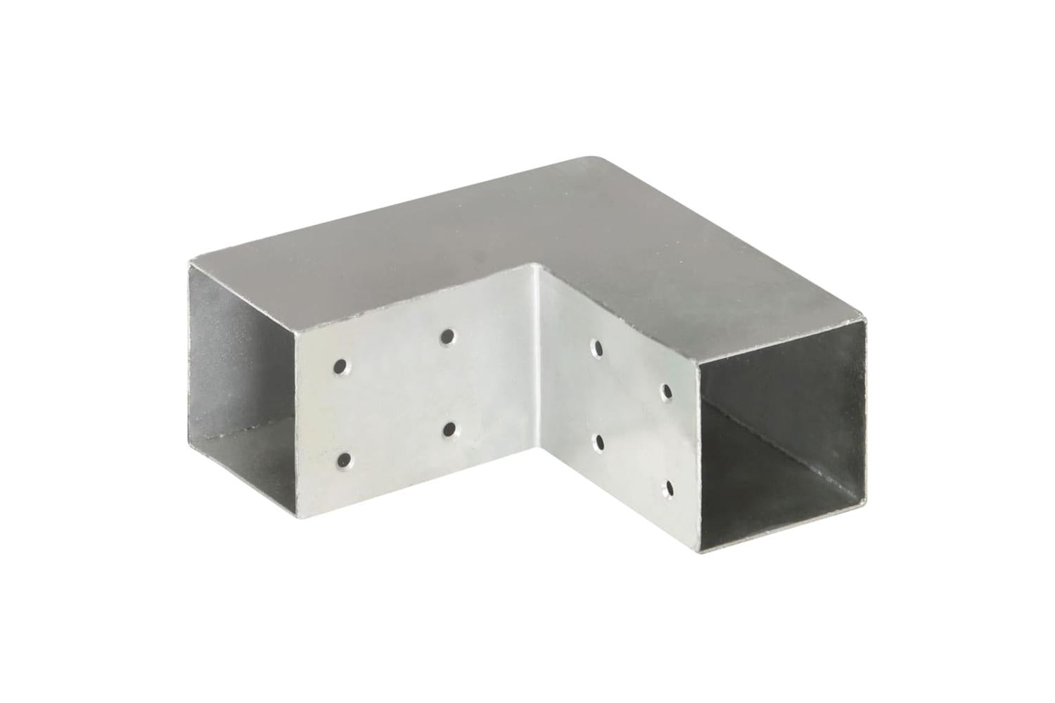 vidaXL 145453 Post Connector L Shape Galvanised Metal 71x71mm-4