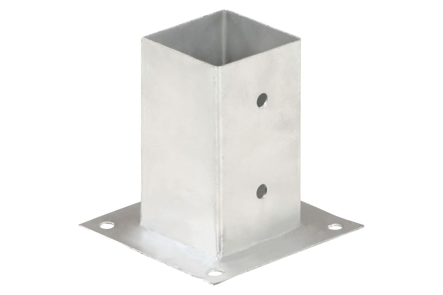 vidaXL 145448 Post Anchors 4 Pcs Galvanised Metal 81mm-2