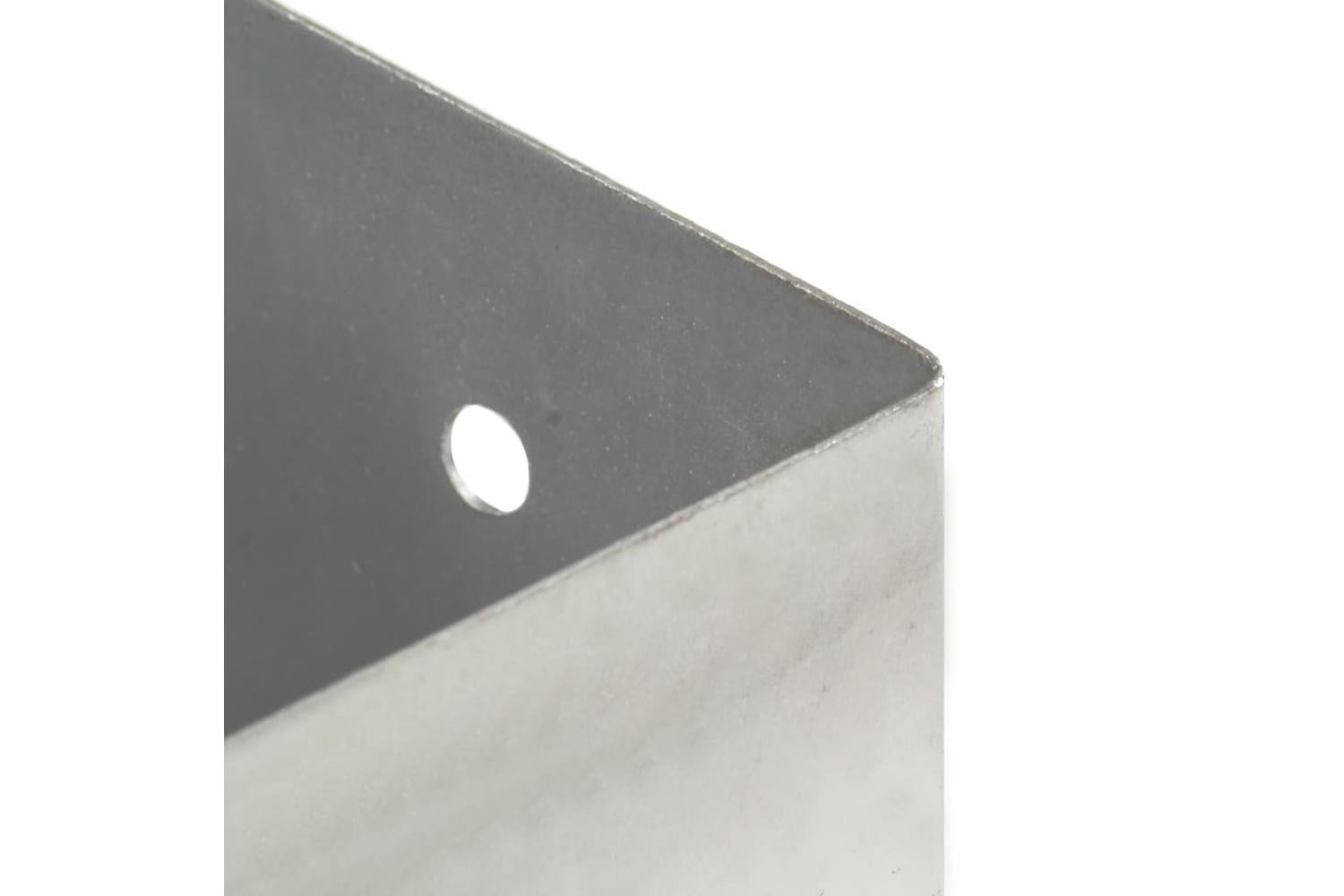 vidaXL 145448 Post Anchors 4 Pcs Galvanised Metal 81mm-7