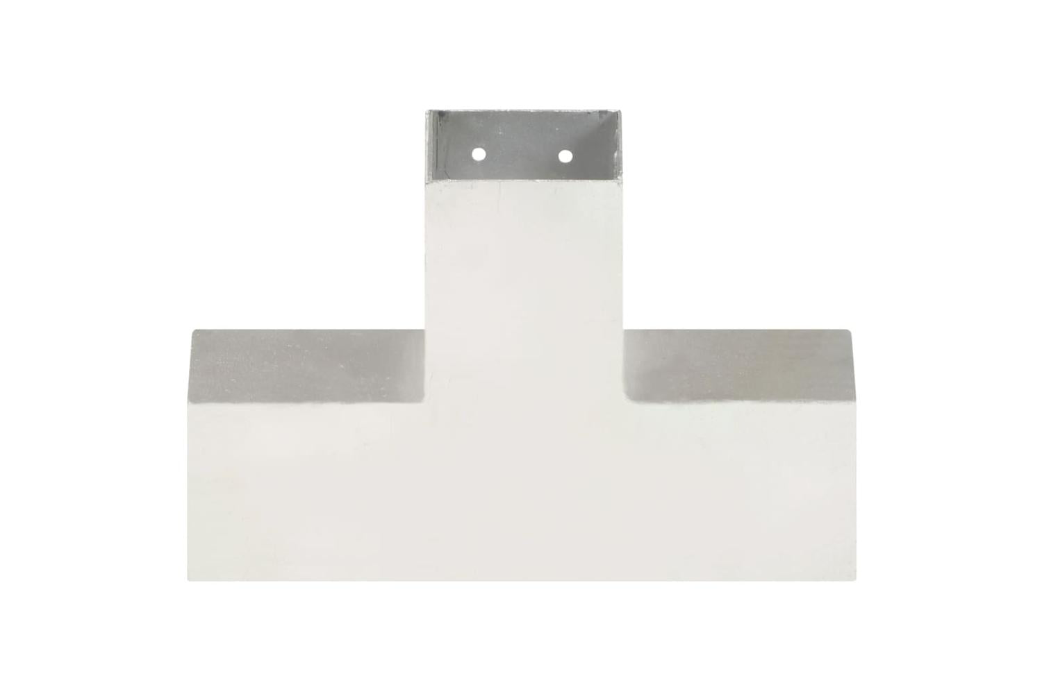 vidaXL 145467 Post Connector X Shape Galvanised Metal 81x81mm-3