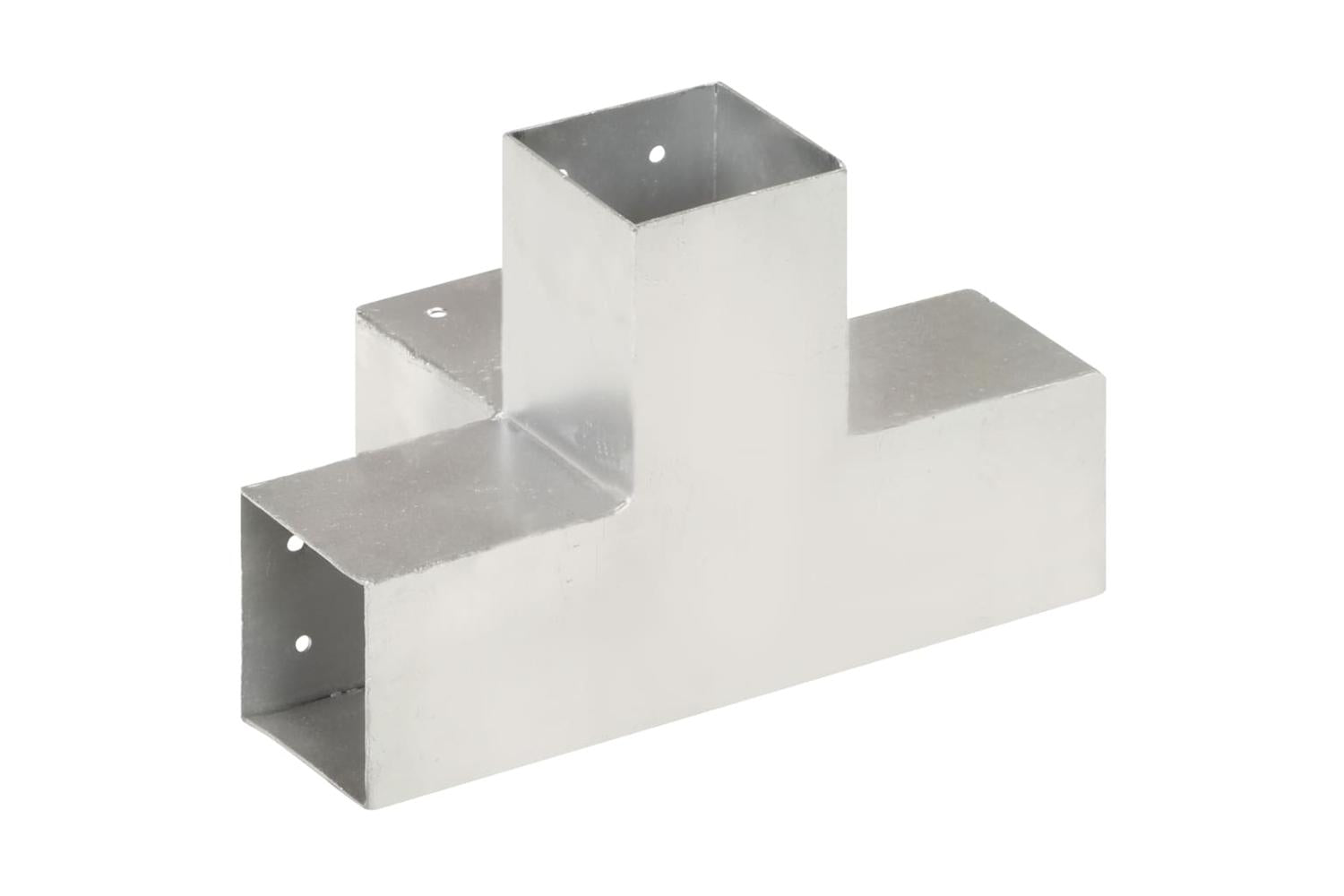 vidaXL 145467 Post Connector X Shape Galvanised Metal 81x81mm-4