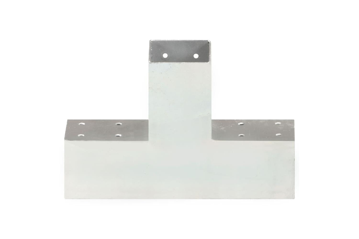 vidaXL 145459 Post Connector X Shape Galvanised Metal 71x71mm-3