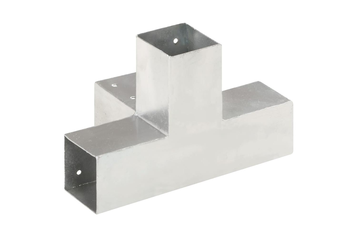 vidaXL 145459 Post Connector X Shape Galvanised Metal 71x71mm-4
