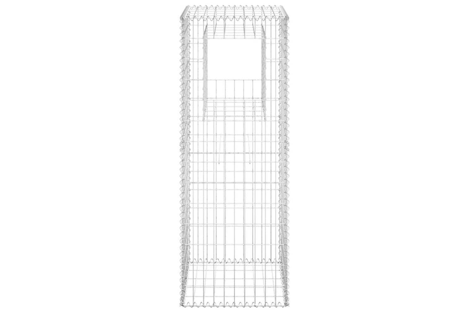 vidaXL 151271 Gabion Basket Posts 2 Pcs 50x50x140cm Iron-4
