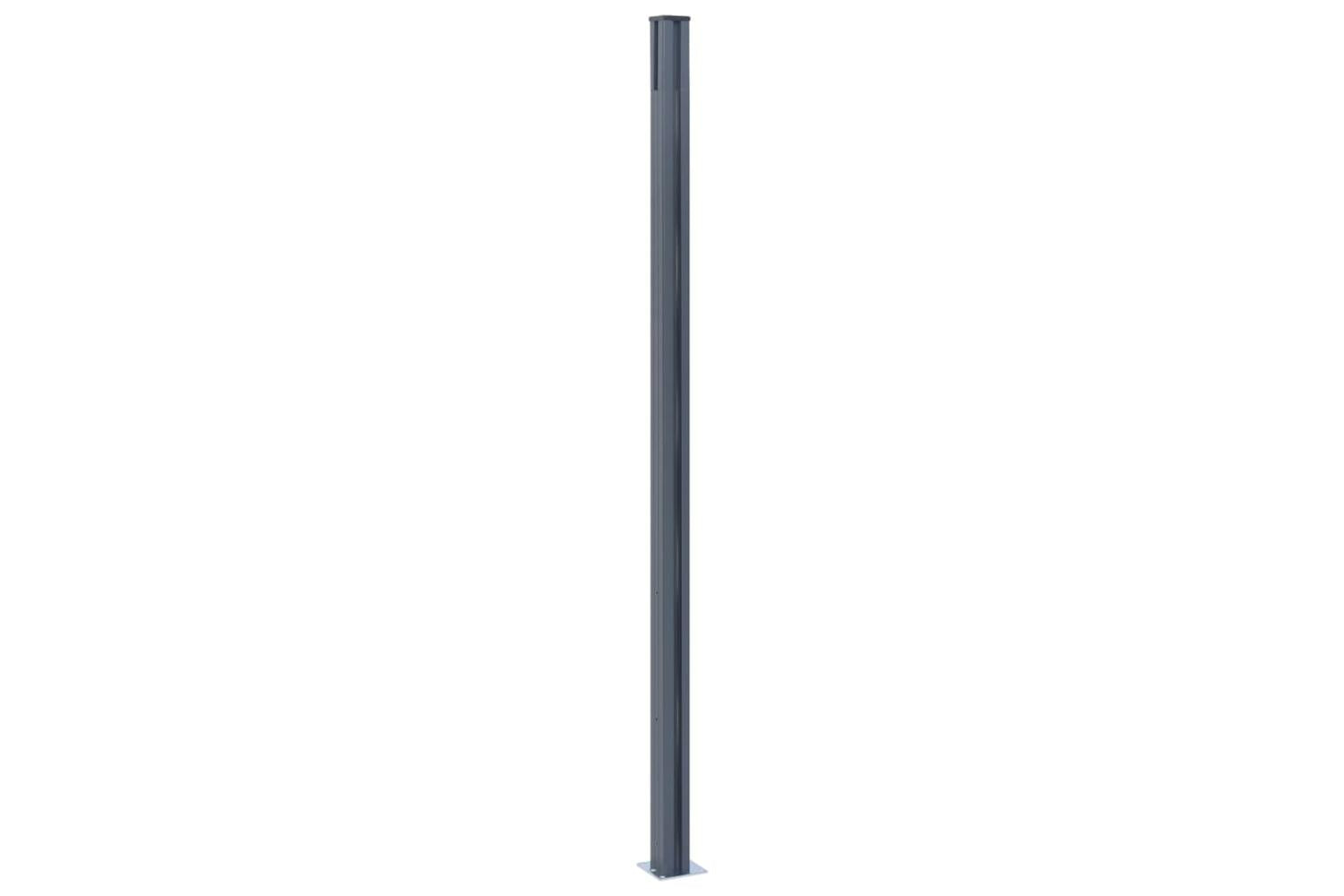 vidaXL 148987 Fence Posts 3 Pcs Dark Grey 185cm Aluminium-5