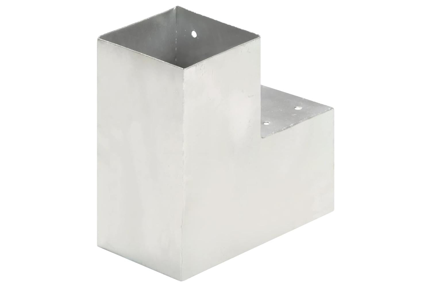 vidaXL 145477 Post Connector L Shape Galvanised Metal 101x101mm-4