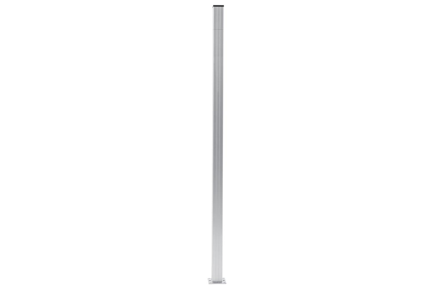vidaXL 49076 Fence Posts 2 Pcs Aluminium 185cm-3