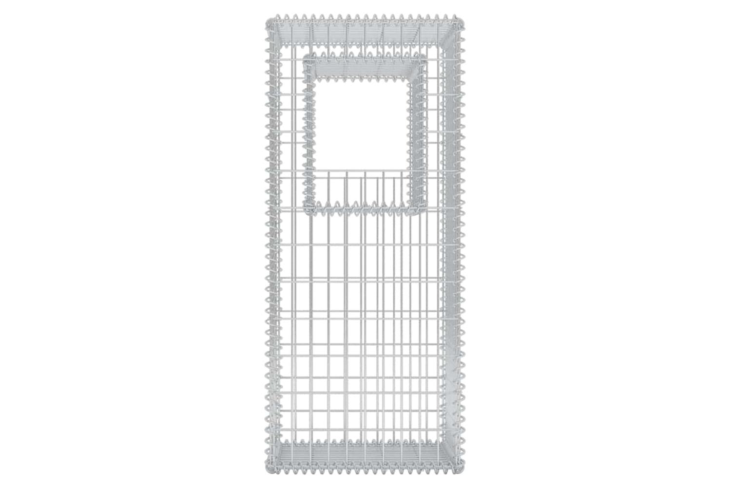 vidaXL 142544 Gabion Basket Posts/planters 2 Pcs Steel 50x50x120cm-5
