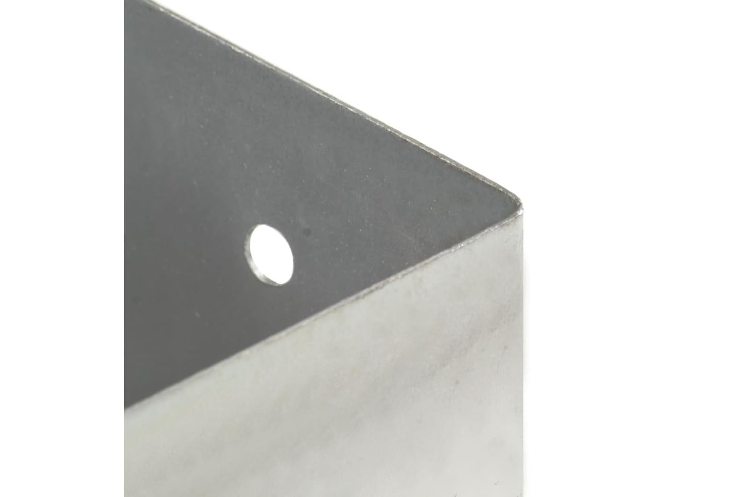 vidaXL 145451 Post Anchors 4 Pcs Galvanised Metal 121mm-7