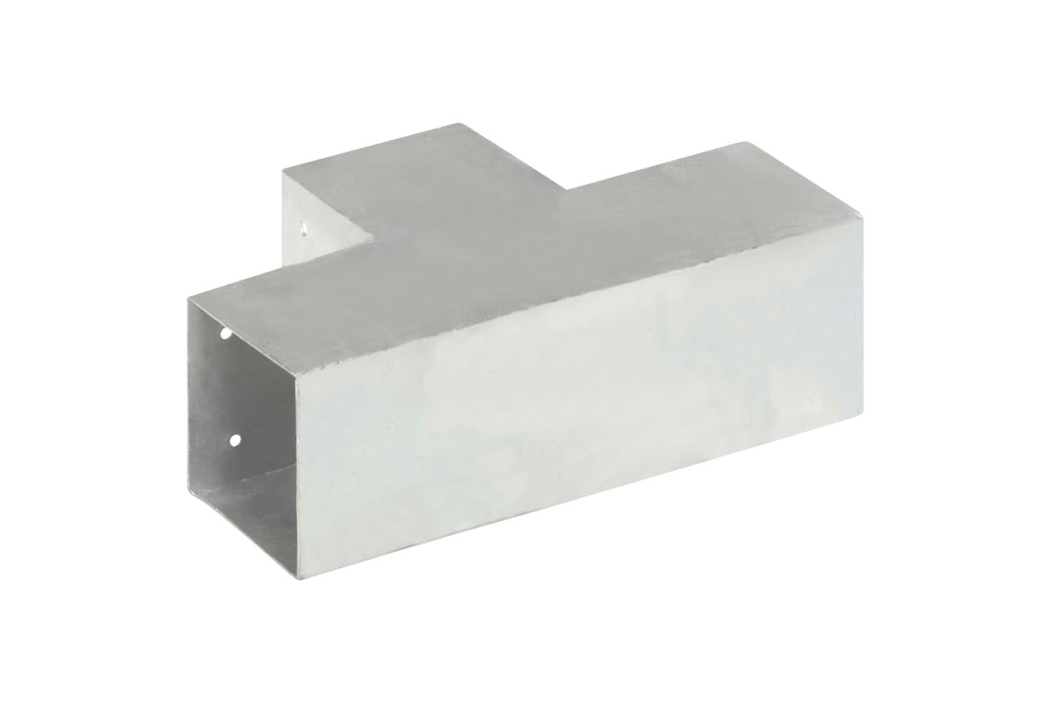 vidaXL 145479 Post Connector T Shape Galvanised Metal 101x101mm-4
