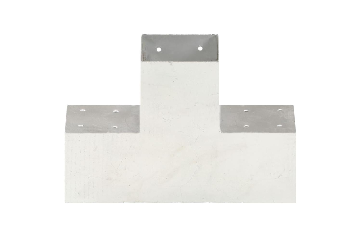 vidaXL 145483 Post Connector X Shape Galvanised Metal 101x101mm-3