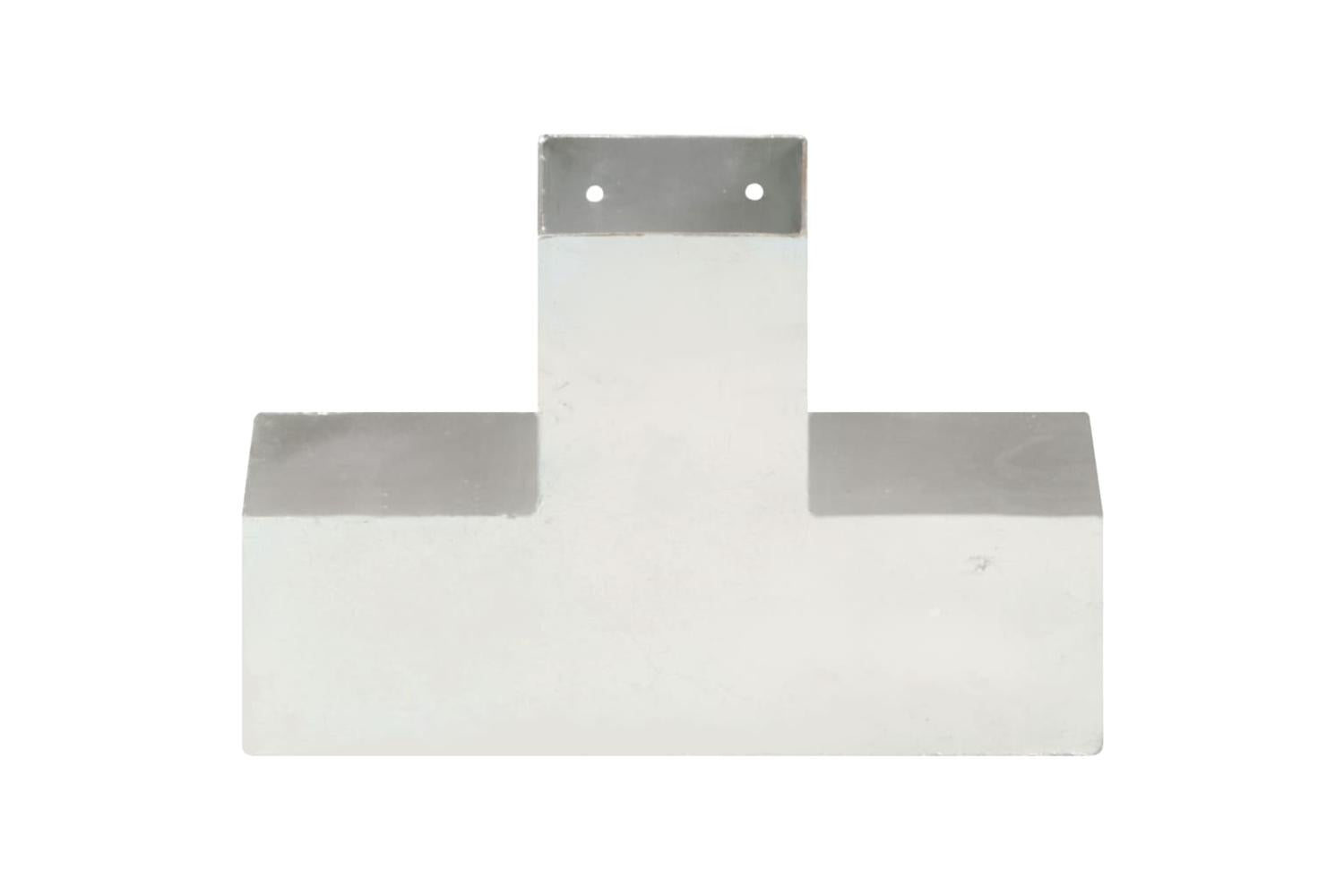 vidaXL 145475 Post Connector X Shape Galvanised Metal 91x91mm-3