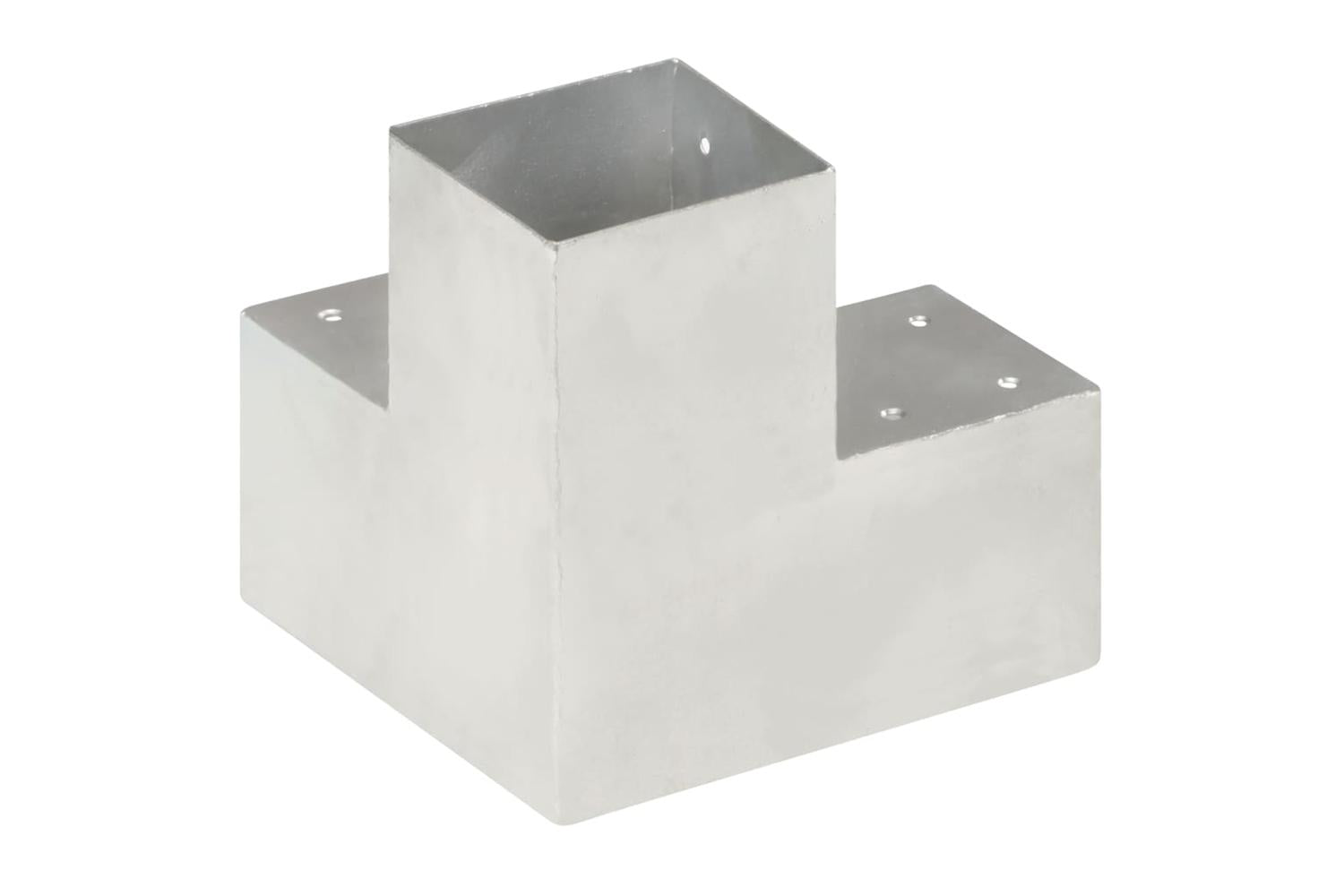 vidaXL 145482 Post Connectors 4 Pcs Y Shape Galvanised Metal 101x101mm-4