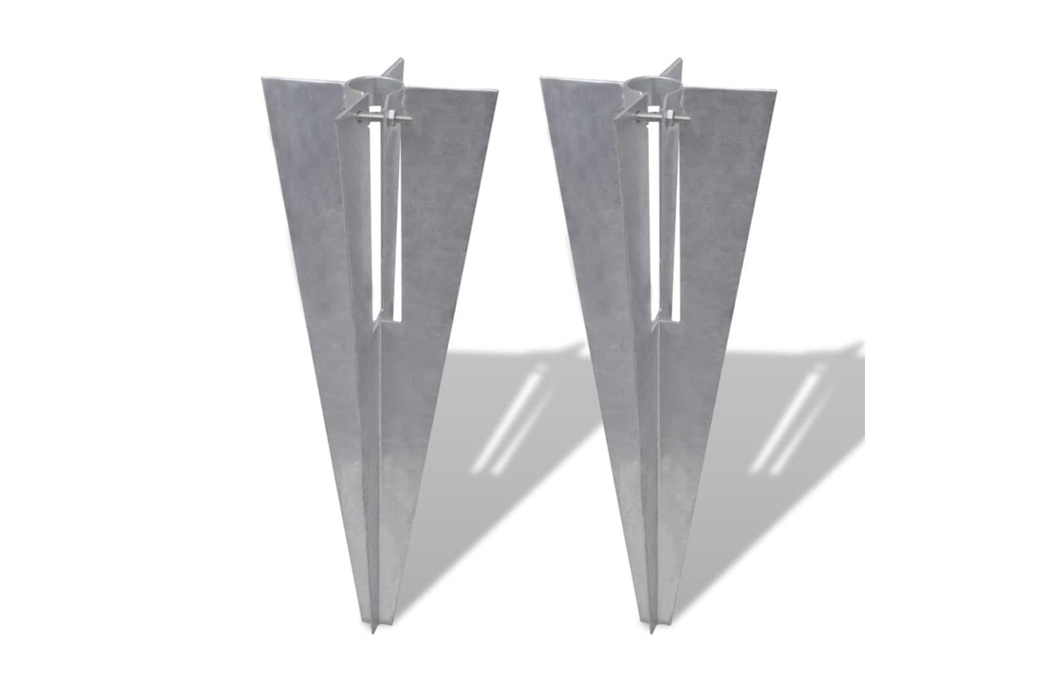 Vidaxl 140595 Fence Post Spikes 2 Pcs Steel