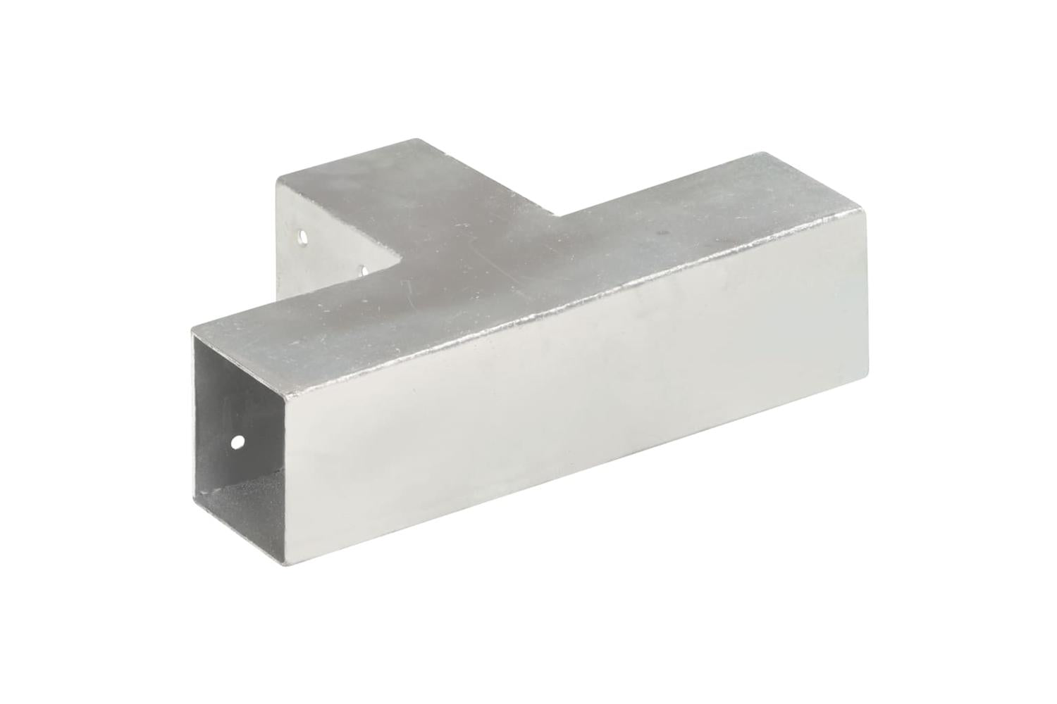 vidaXL 145455 Post Connector T Shape Galvanised Metal 71x71mm-3
