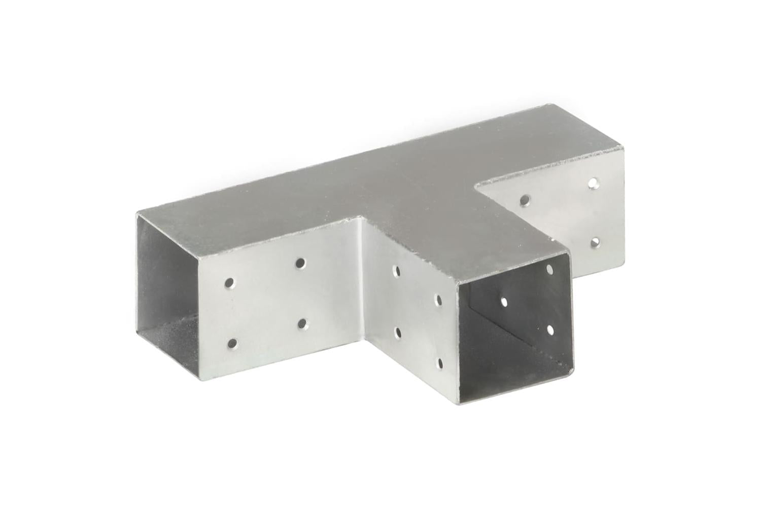 vidaXL 145455 Post Connector T Shape Galvanised Metal 71x71mm-4