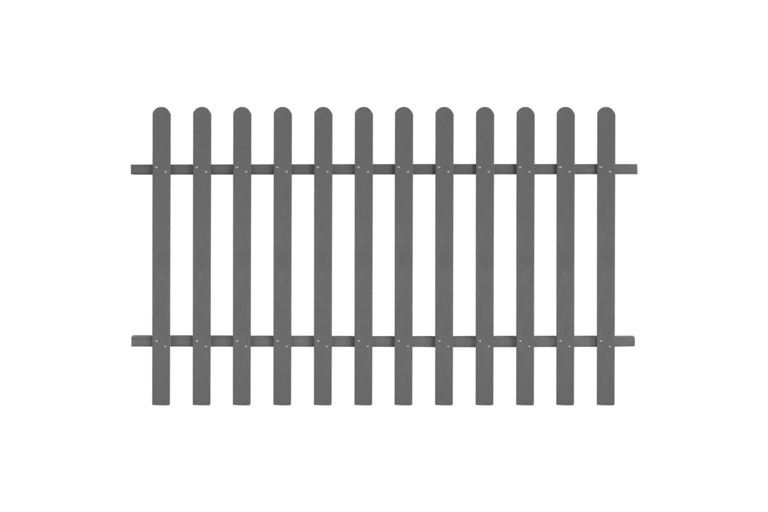 vidaXL 42821 Picket Fence Wpc 200x120cm