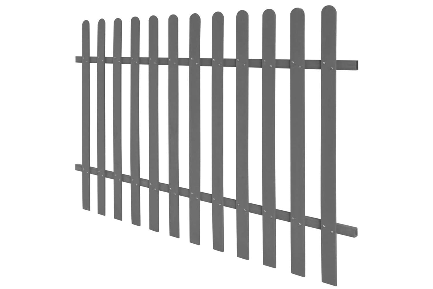 vidaXL 42821 Picket Fence Wpc 200x120cm-2
