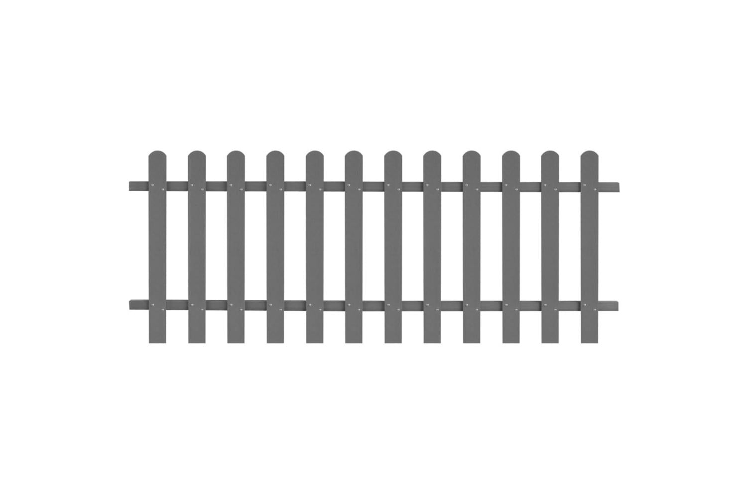 vidaXL 42819 Picket Fence Wpc 200x80cm