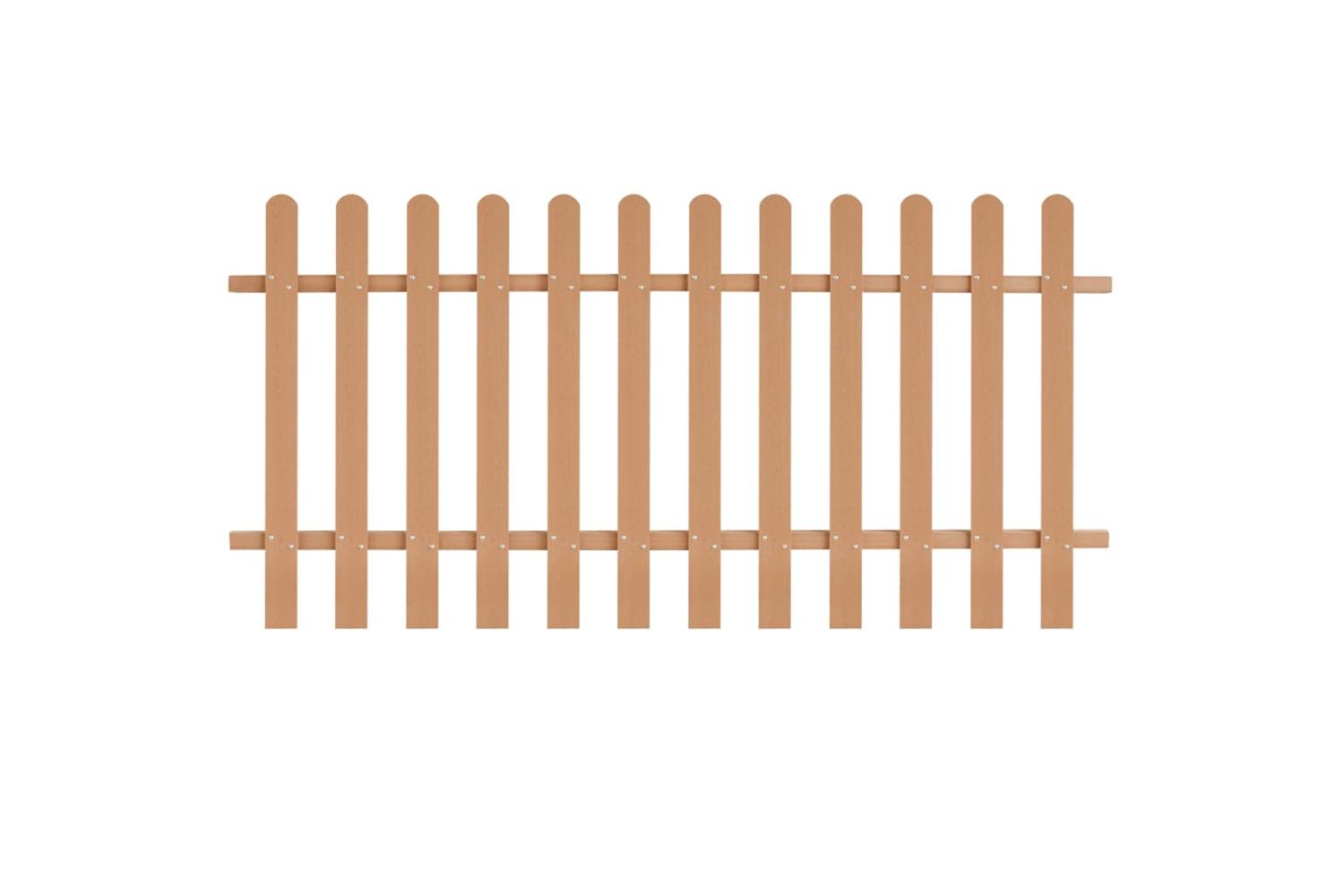 vidaXL 42824 Picket Fence Wpc 200x100cm