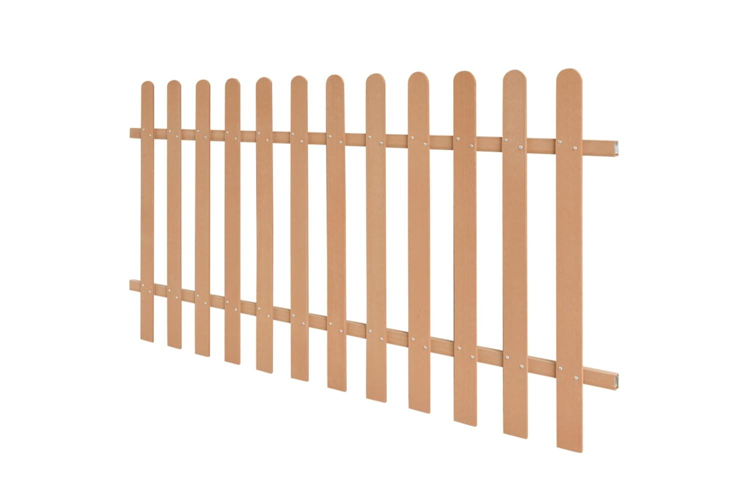 vidaXL 42824 Picket Fence Wpc 200x100cm-2