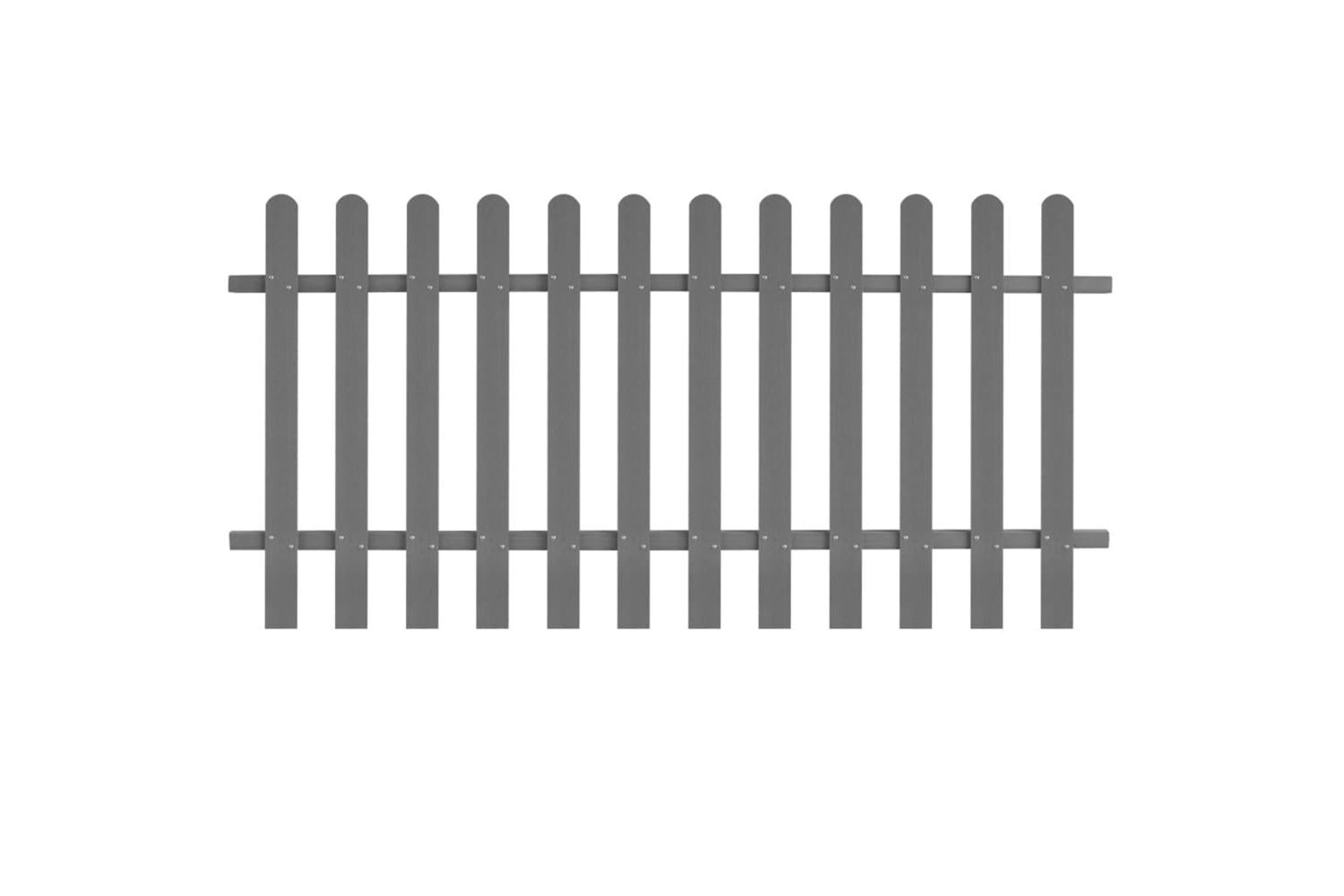vidaXL 42820 Picket Fence Wpc 200x100cm