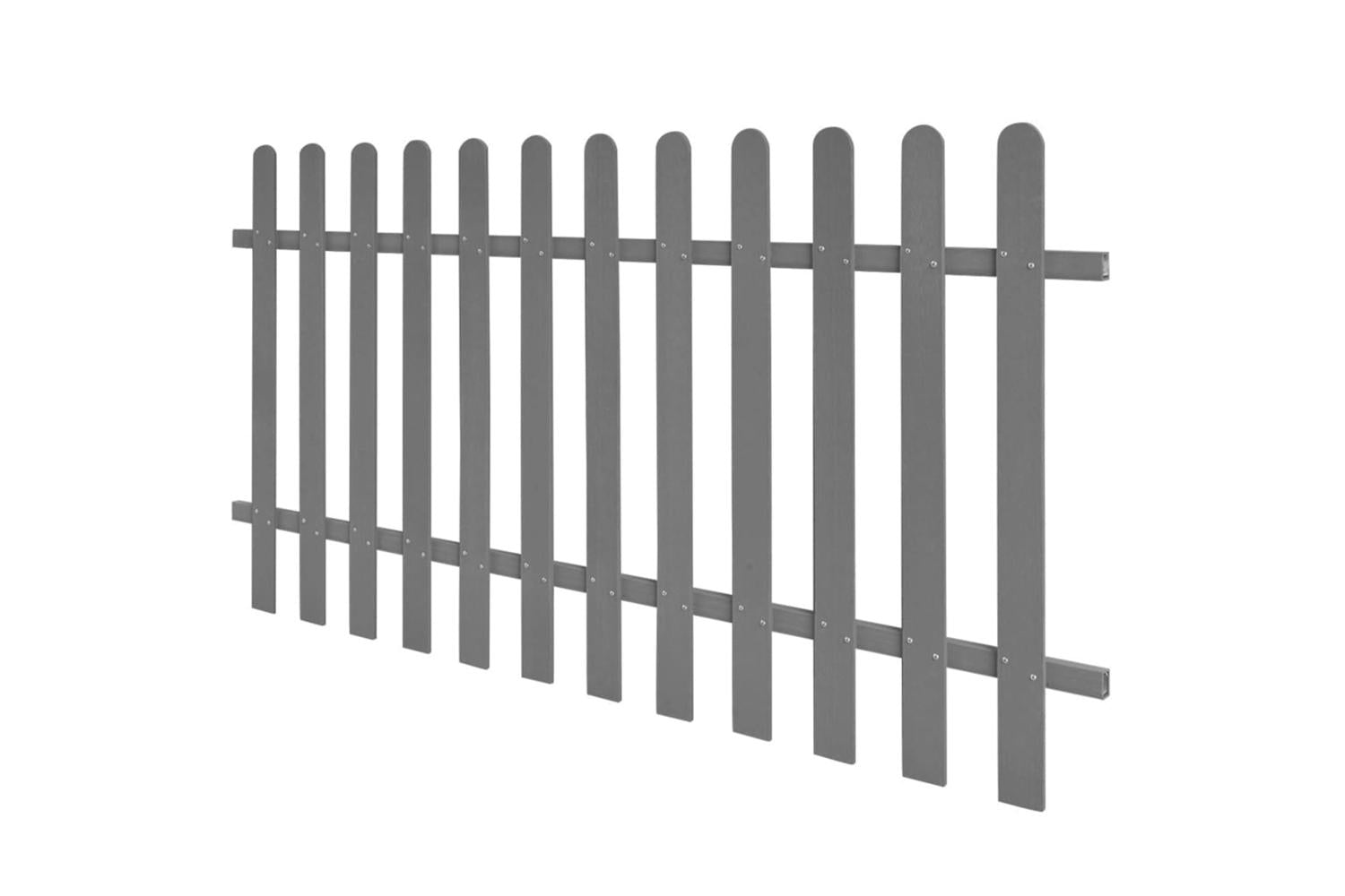 vidaXL 42820 Picket Fence Wpc 200x100cm-2