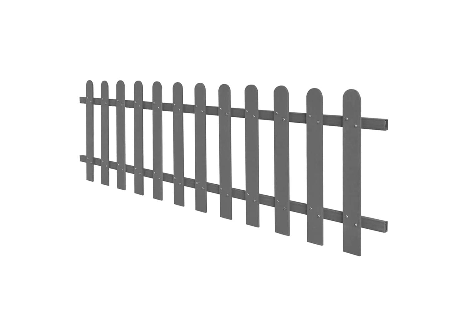 vidaXL 42818 Picket Fence Wpc 200x60cm-2