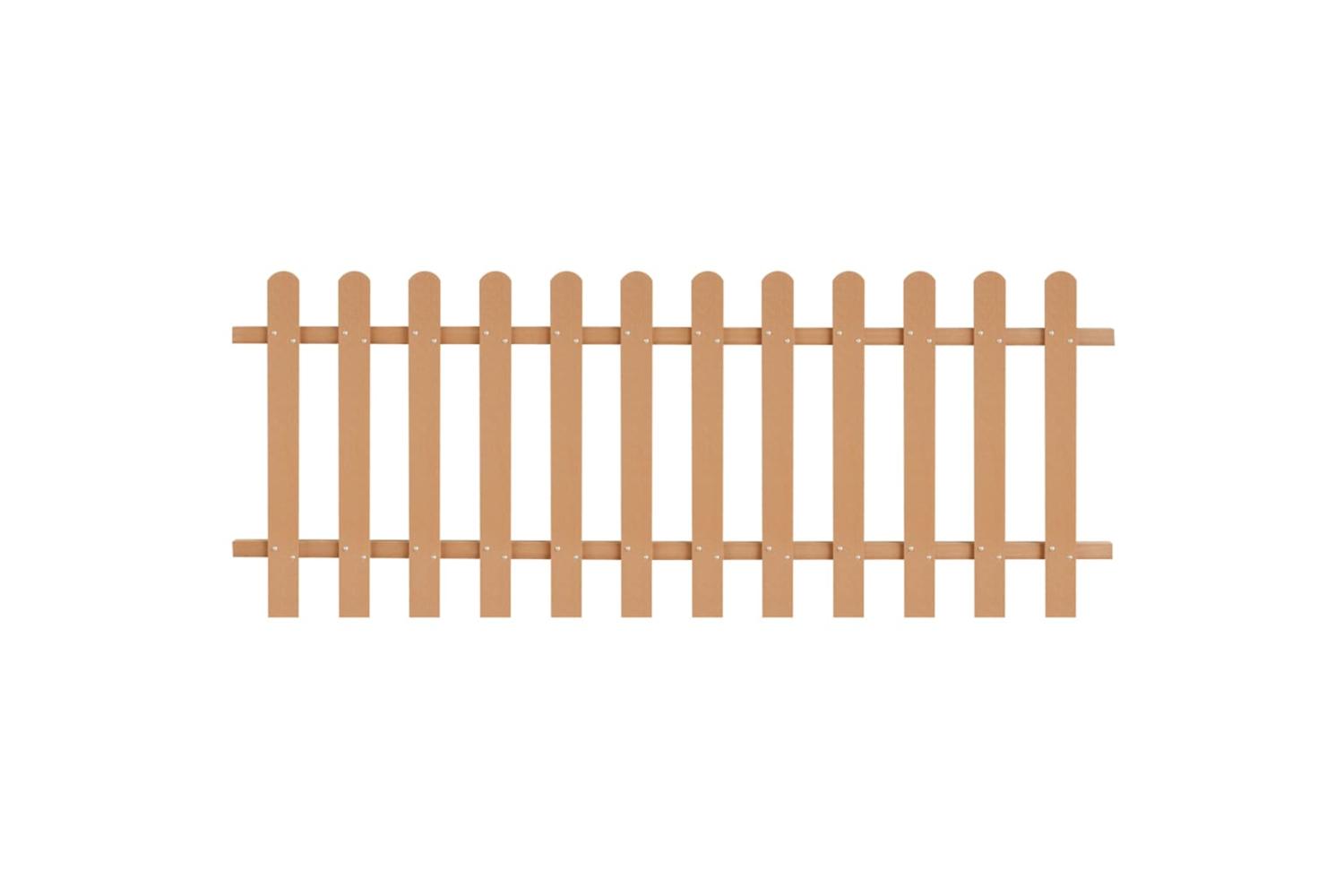 vidaXL 42823 Picket Fence Wpc 200x80cm