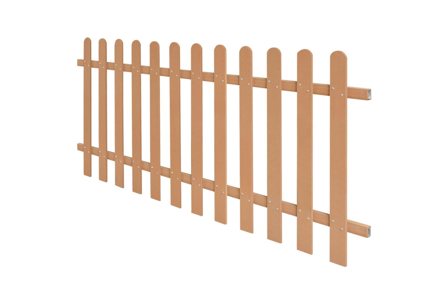 vidaXL 42823 Picket Fence Wpc 200x80cm-2