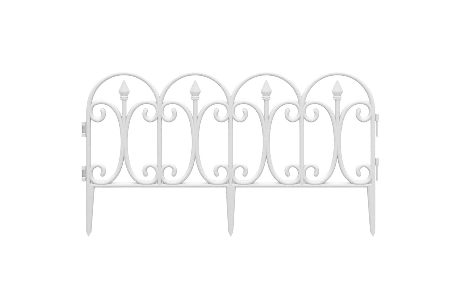 Vidaxl 318294 Lawn Edgings 17 Pcs White 10 M Pp-4