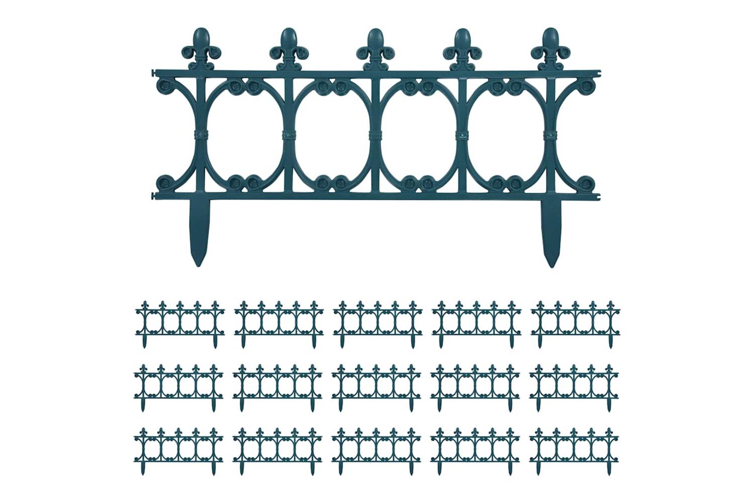 Vidaxl 48619 Lawn Edgings 16 Pcs Green 10 M Pp
