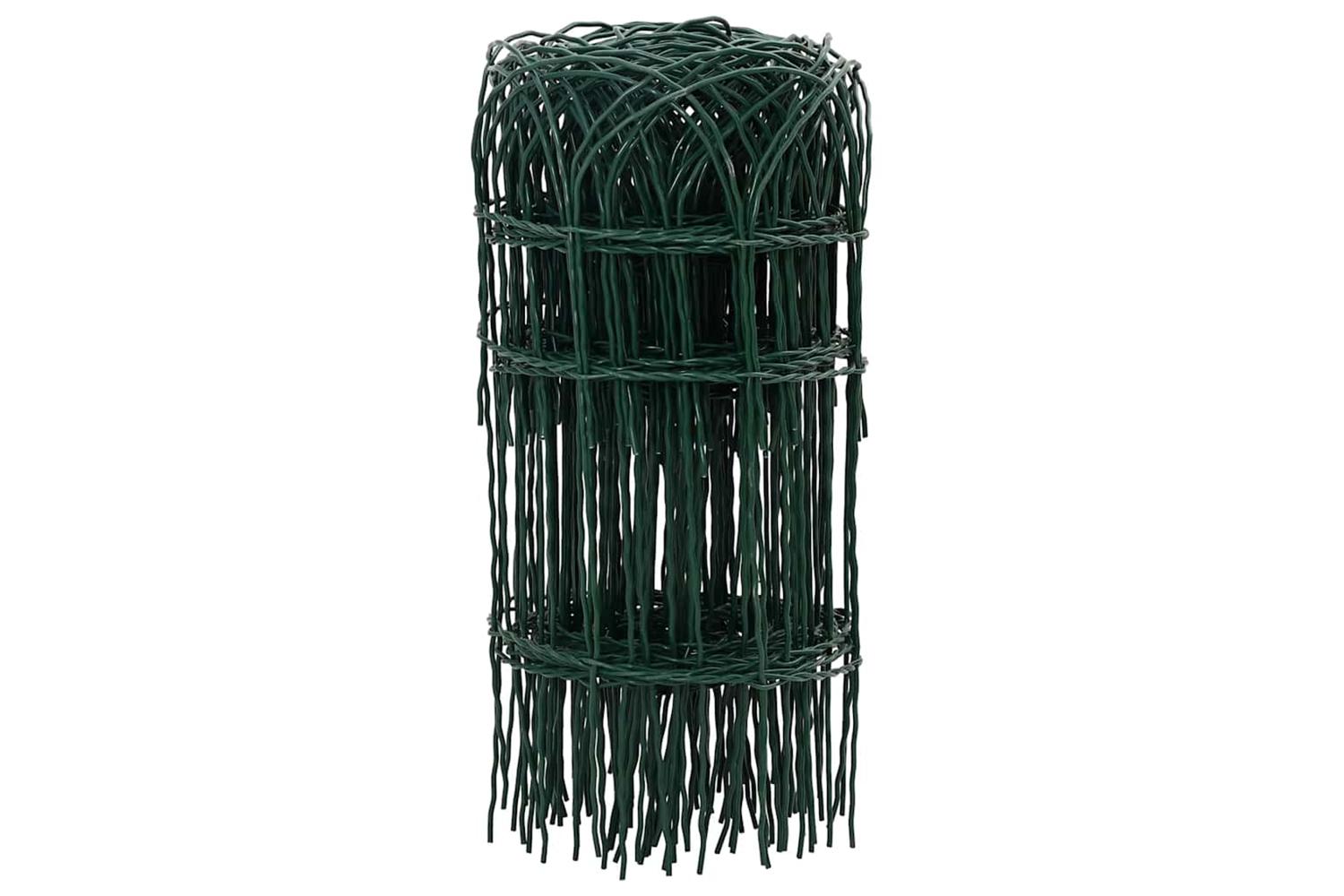 Vidaxl 141072 Garden Border Fence Powder-coated Iron 25x0.4 M