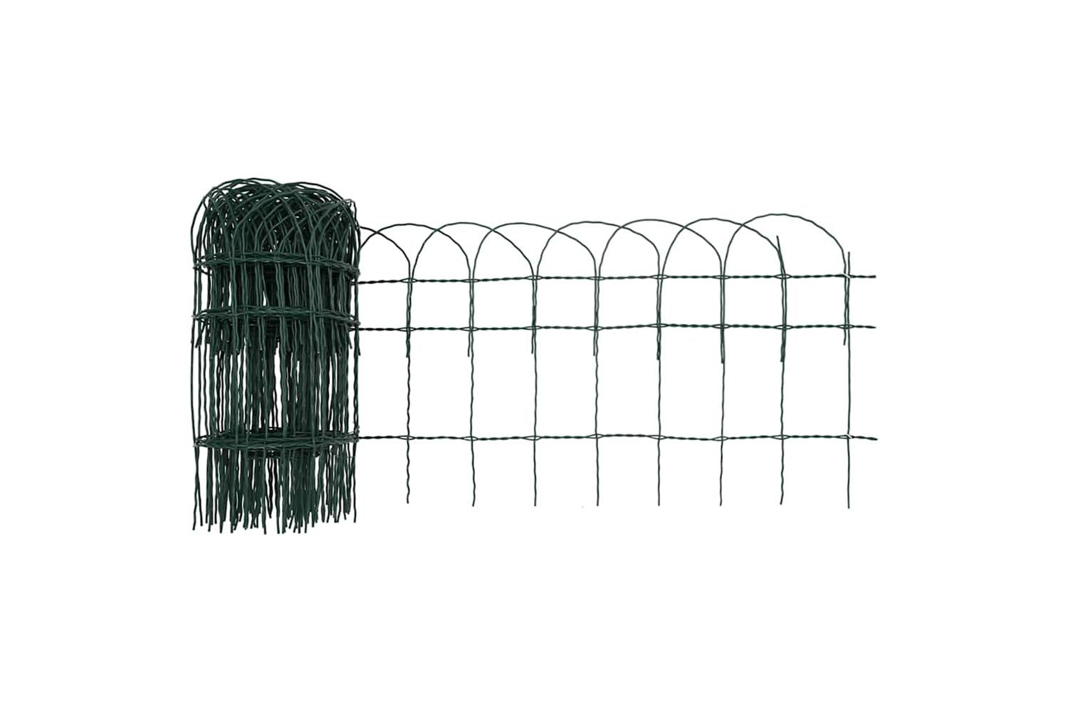 Vidaxl 141072 Garden Border Fence Powder-coated Iron 25x0.4 M-3