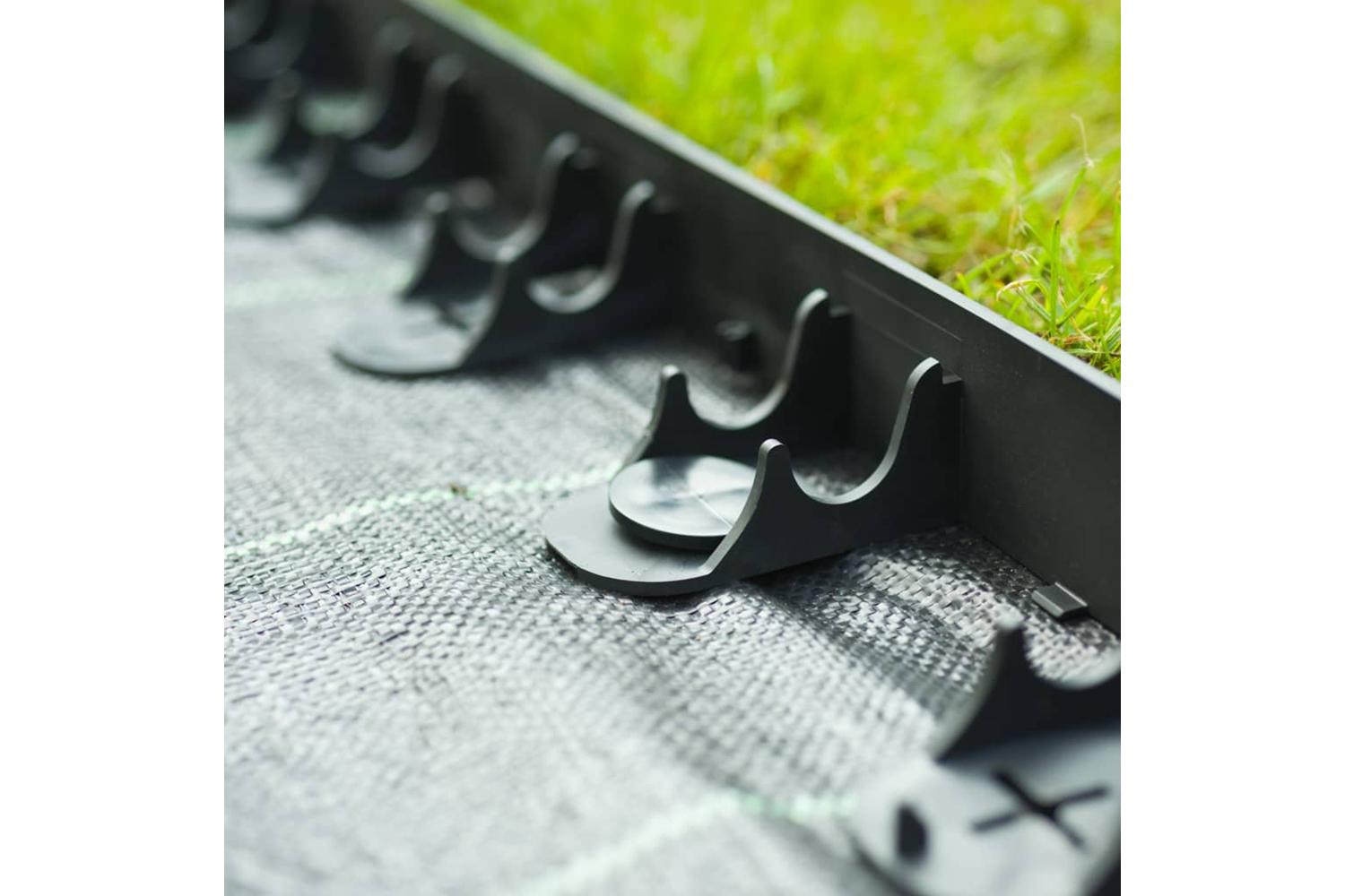 Nature 428507 Garden Border Edging And Anchor Pegs Black-7
