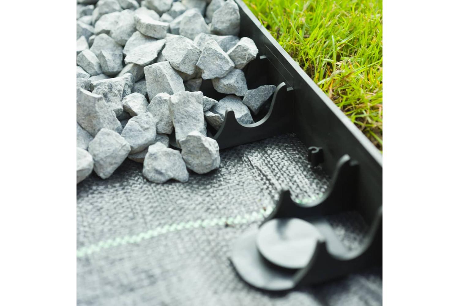Nature 428507 Garden Border Edging And Anchor Pegs Black-8