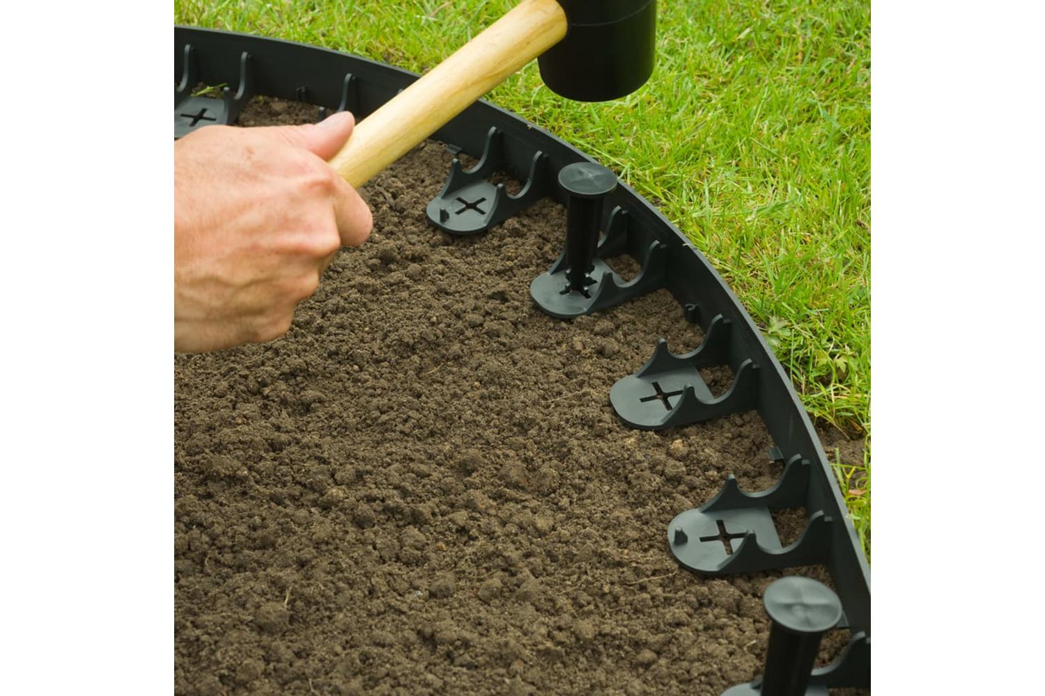 Nature 428507 Garden Border Edging And Anchor Pegs Black-10