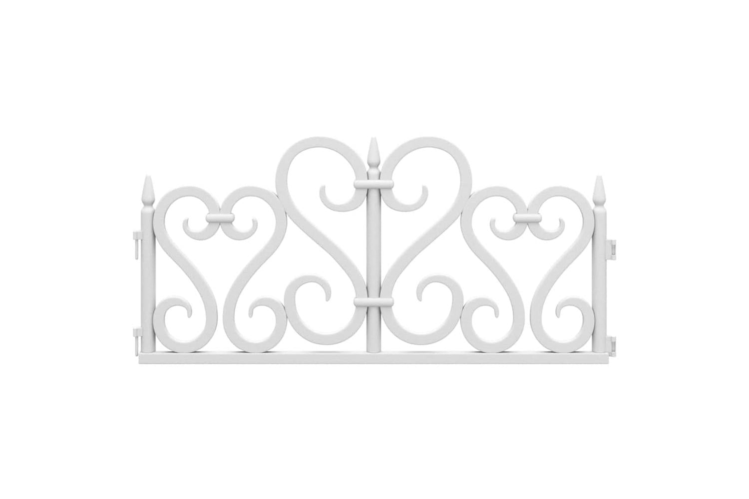 Vidaxl 318300 Lawn Edgings 17 Pcs White 10 M Pp-4