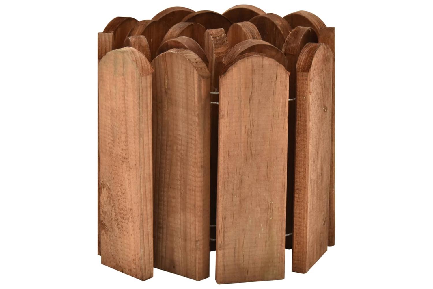 vidaXL Border Rolls 3 Pcs 120cm Impregnated Pinewood-4
