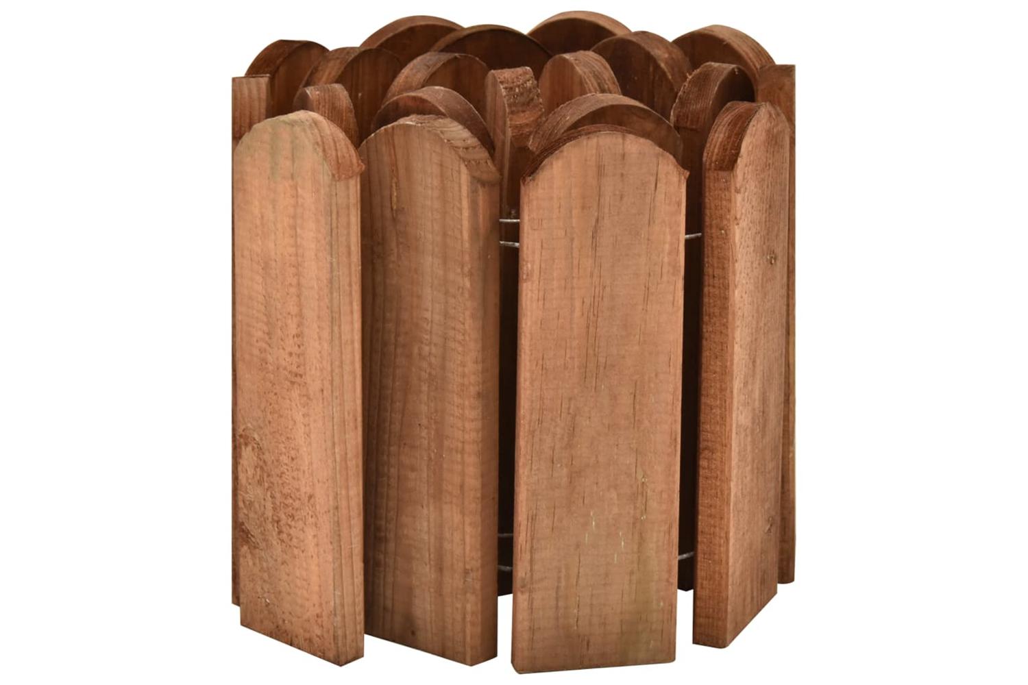 vidaXL 49106 Border Roll Brown 120cm Impregnated Pinewood-2