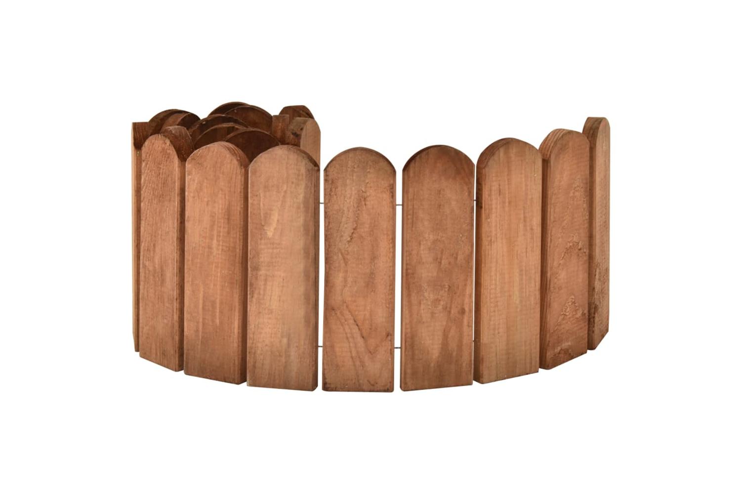 vidaXL 49106 Border Roll Brown 120cm Impregnated Pinewood-3