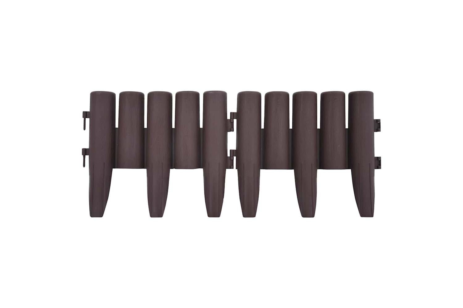 Vidaxl 48620 Lawn Edgings 36 Pcs Brown 10 M Pp-4