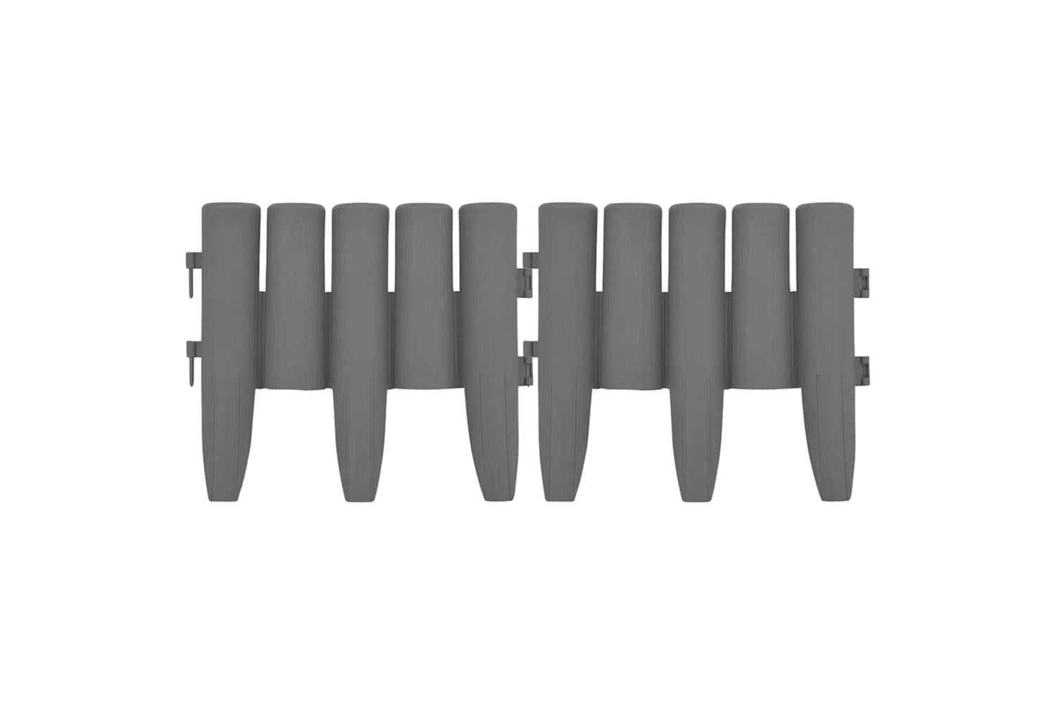 Vidaxl 48621 Lawn Edgings 36 Pcs Grey 10 M Pp-4