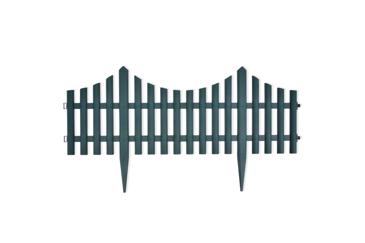 Vidaxl 41229 17 Pcs Lawn Dividers 10 M Green-2