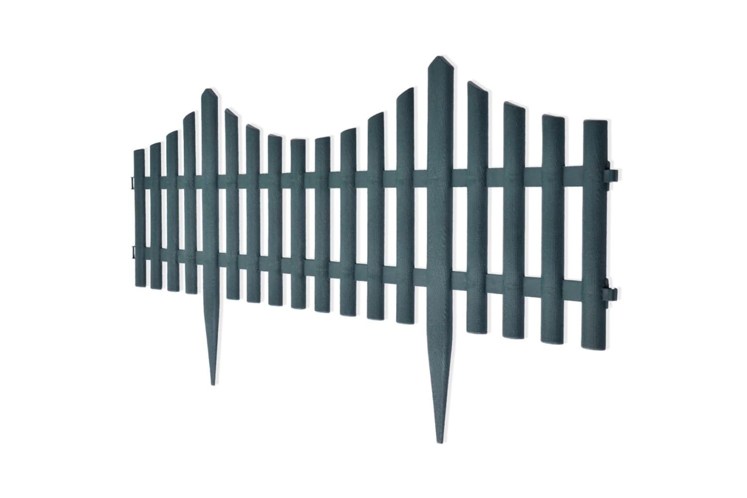 Vidaxl 41229 17 Pcs Lawn Dividers 10 M Green-3