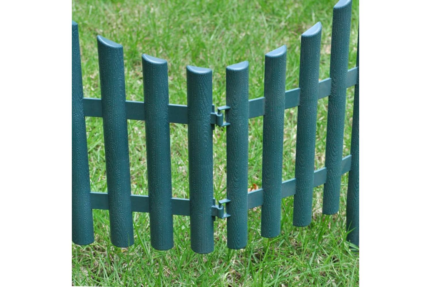 Vidaxl 41229 17 Pcs Lawn Dividers 10 M Green-5