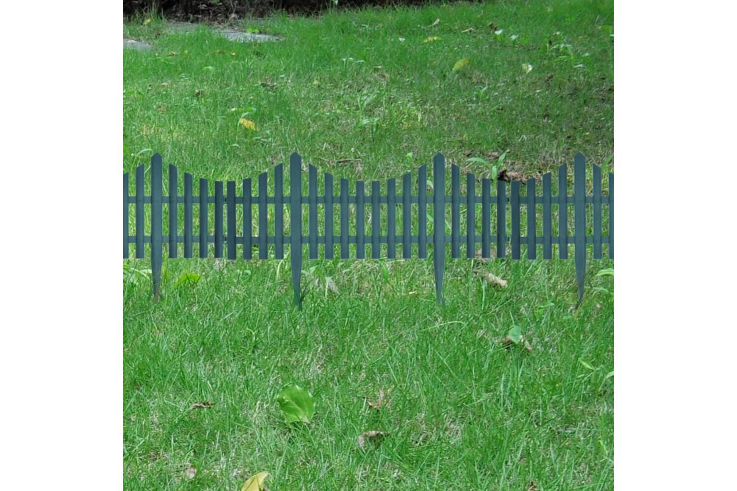 Vidaxl 41229 17 Pcs Lawn Dividers 10 M Green-8