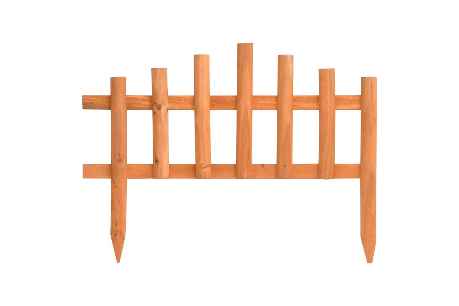 Vidaxl 314846 Lawn Edgings 10 Pcs Firwood 4.4 M-2